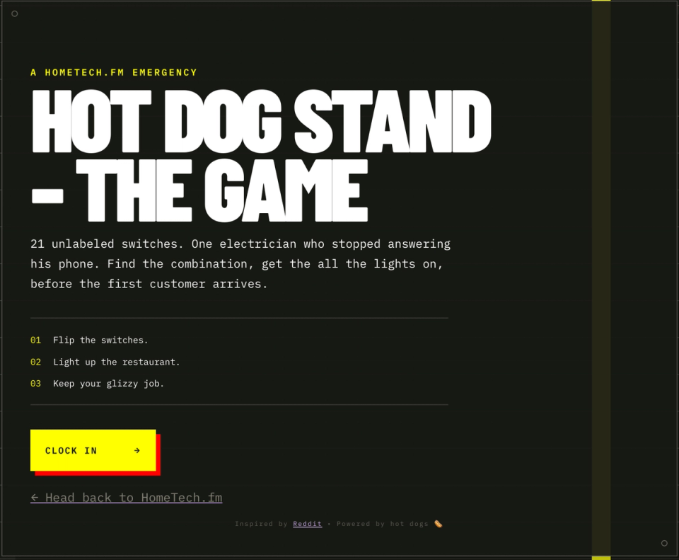 Hot Dog Switch – The Game!