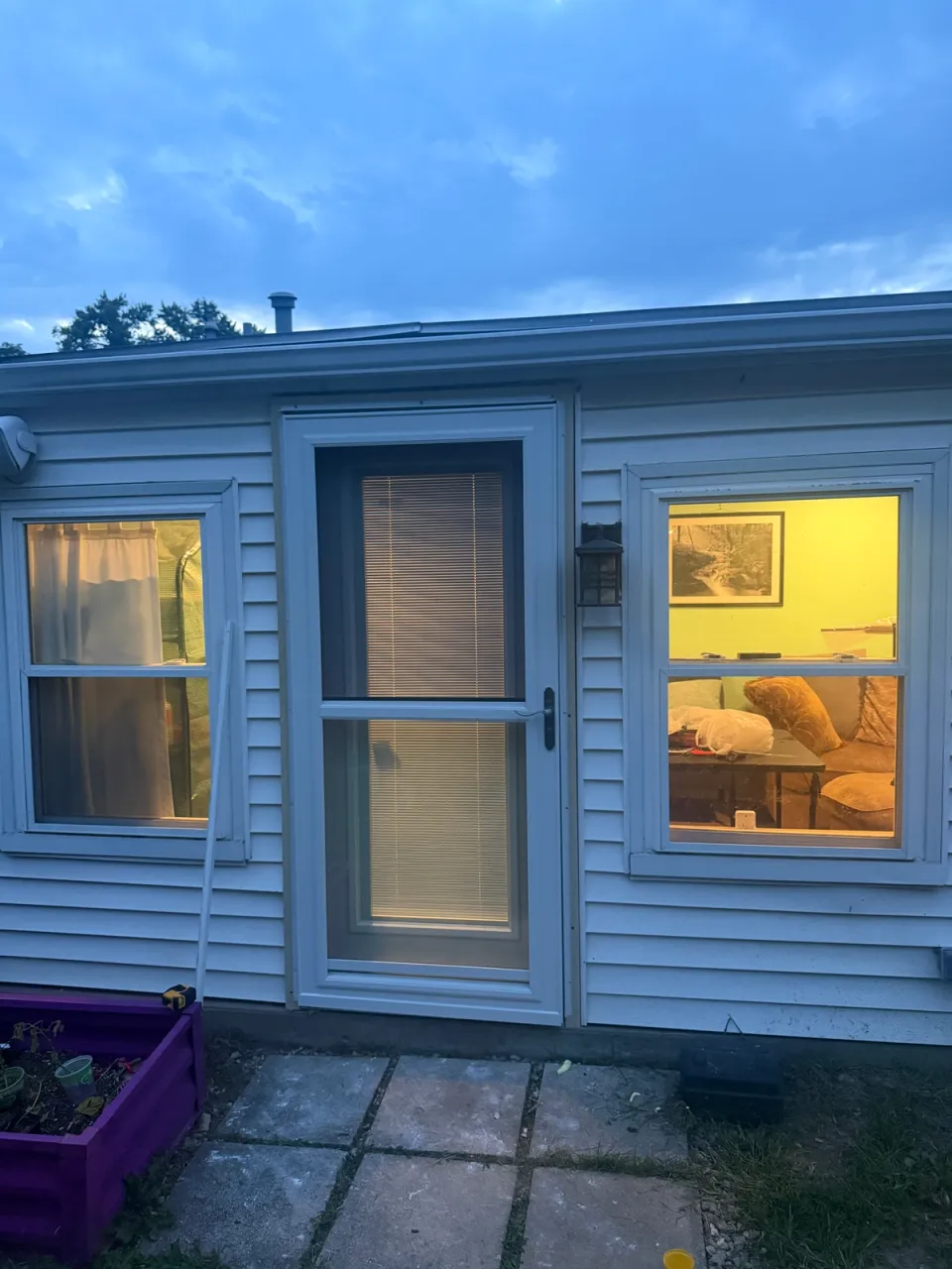 A new door for TJ, with the built in blinds