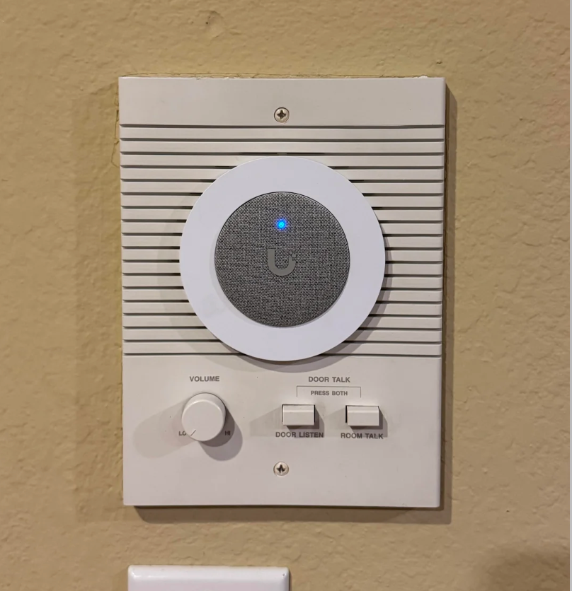 From the Ubiquiti community on Reddit: PoE Chimes retrofitted in old intercom system